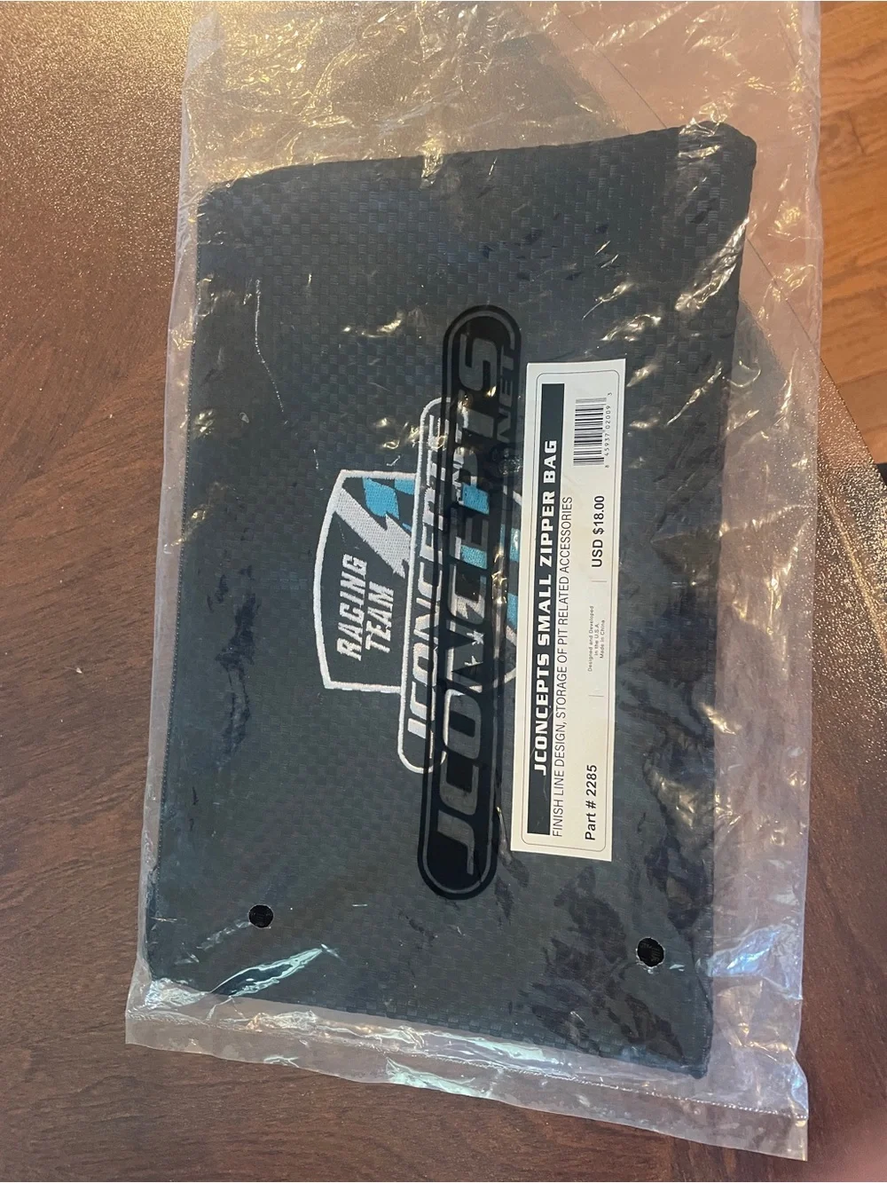 JConcepts Zipper Storage Bag Small Finish Line JCO2285 NIB